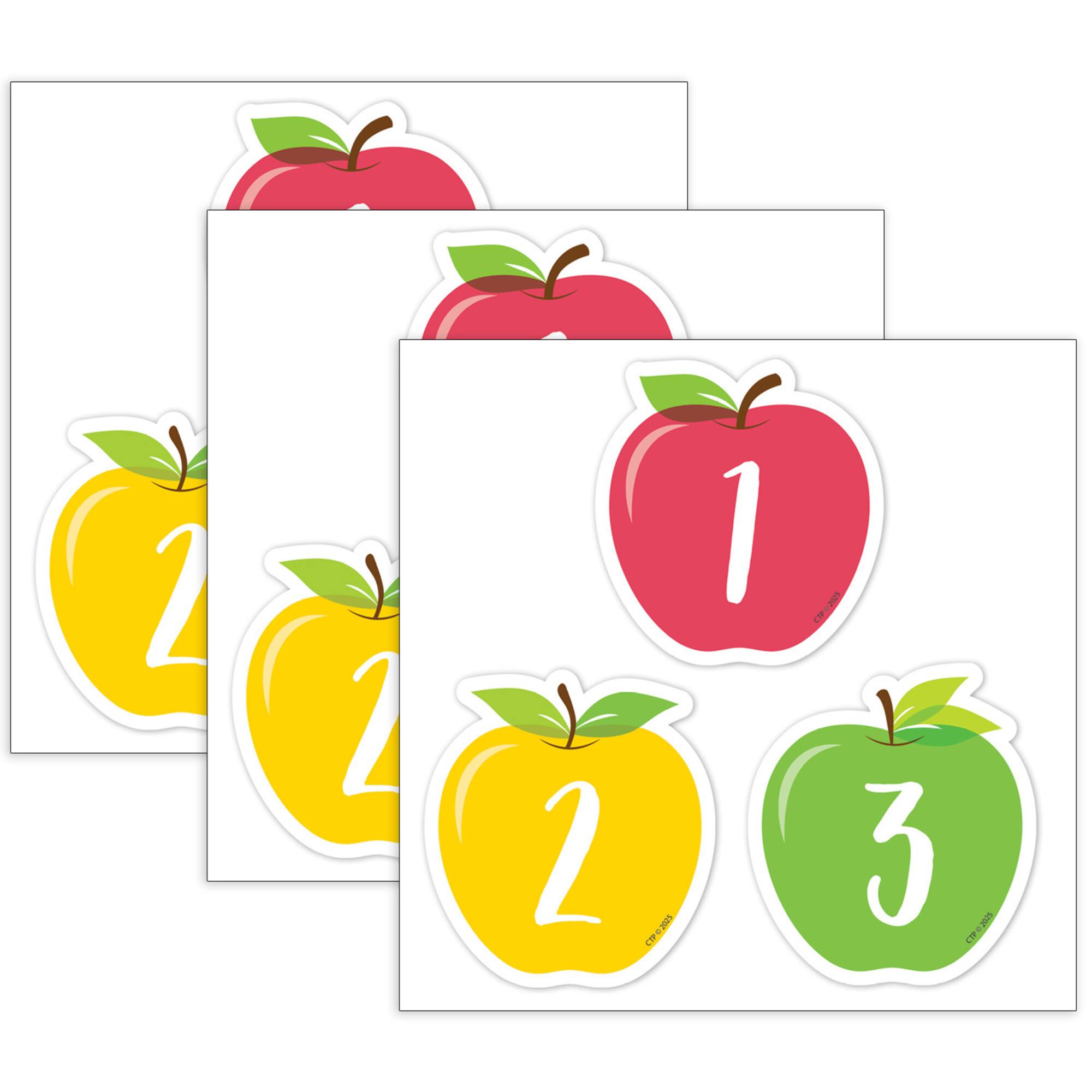 Creative Teaching Press® Apple Time Apples Calendar Days, 35 Pieces Per Pack, 3 Packs